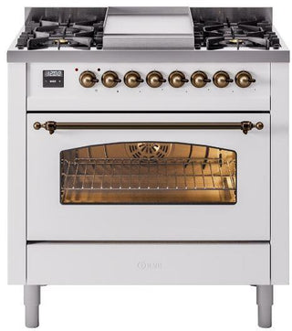 ILVE Nostalgie II 36" Dual Fuel Natural Gas Range, UP36FNMP — UP36FNMPAWB