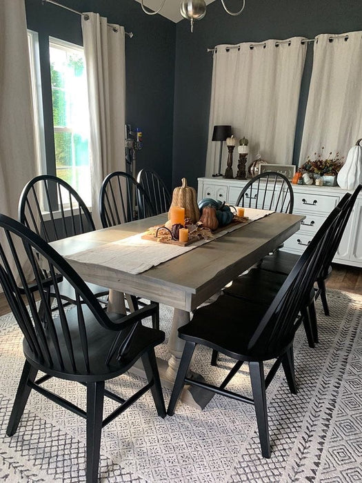 Double Pedestal Dinning Table