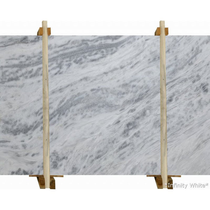 Infinity White Marble Slabs Polished - Livfloors Collection