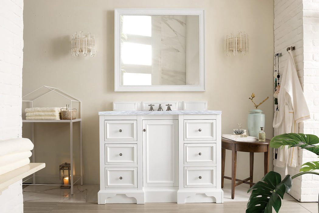 James Martin De Soto 48" Single Bathroom Vanity, Bright White