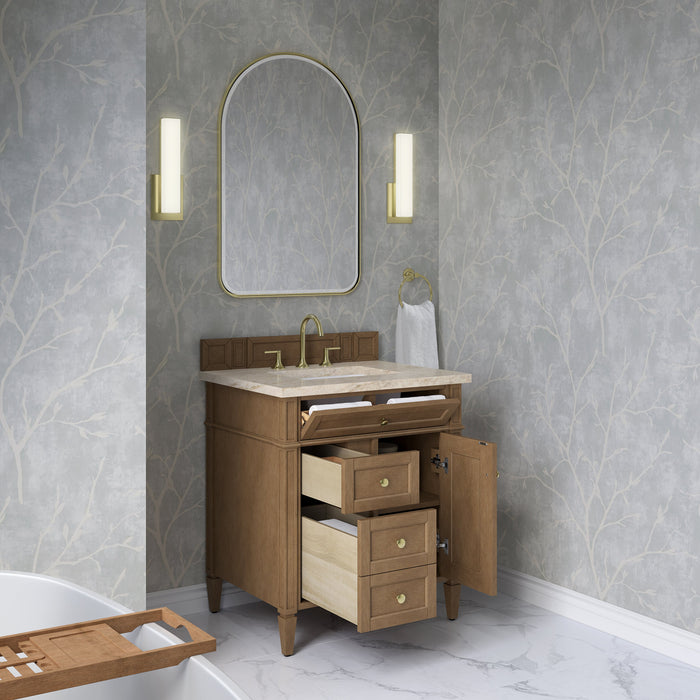 James Martin Brittany 30" Single Bathroom Vanity, Pecan