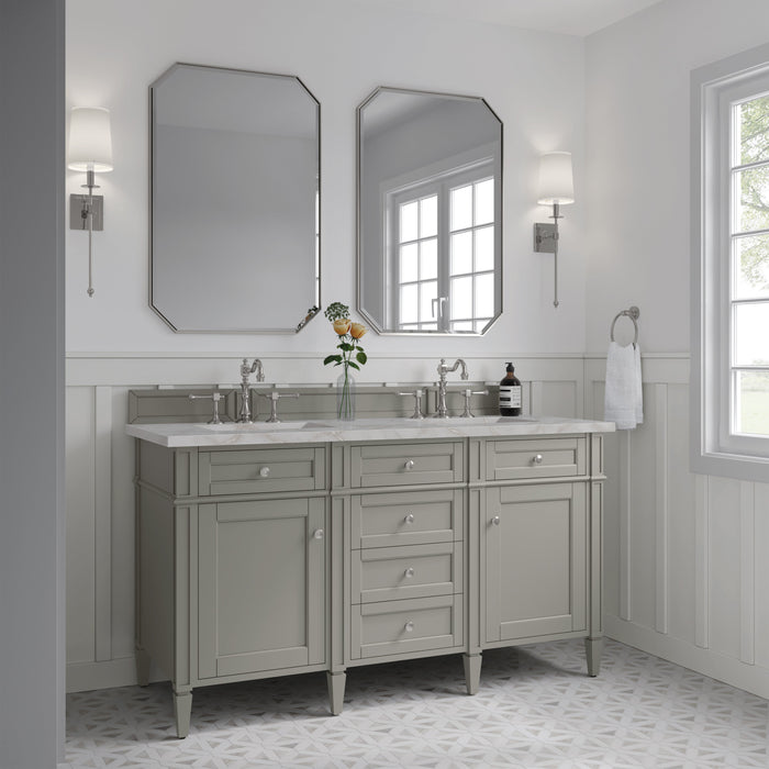 James Martin Brittany 60" Double Bathroom Vanity, Urban Gray