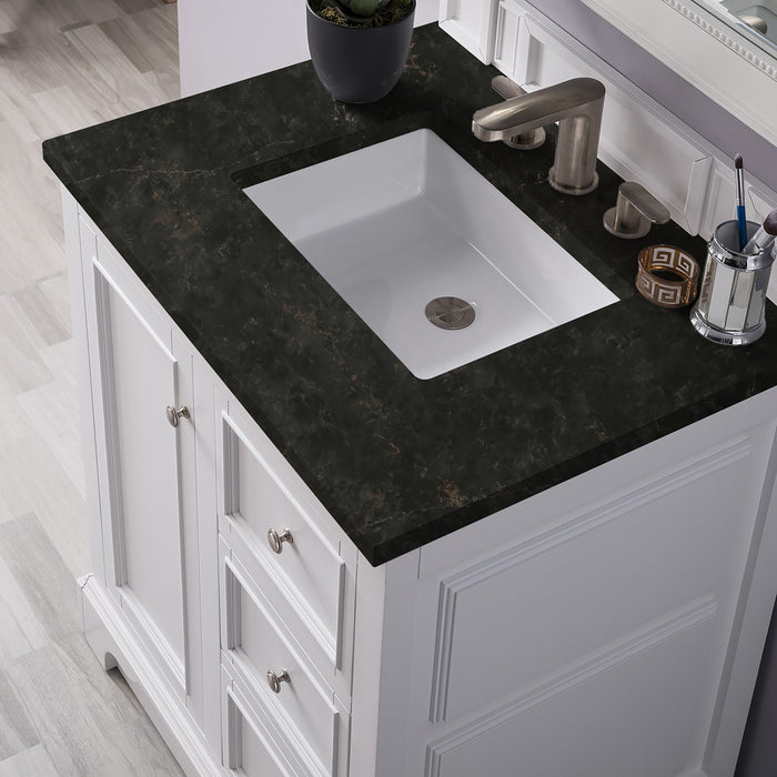 James Martin De Soto 30" Single Bathroom Vanity, Bright White