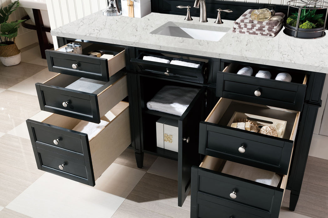 James Martin Brittany 60" Single Bathroom Vanity, Black Onyx