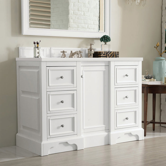 James Martin De Soto 48" Single Bathroom Vanity, Bright White