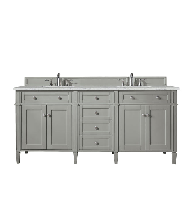 James Martin Brittany 72" Double Bathroom Vanity, Urban Gray