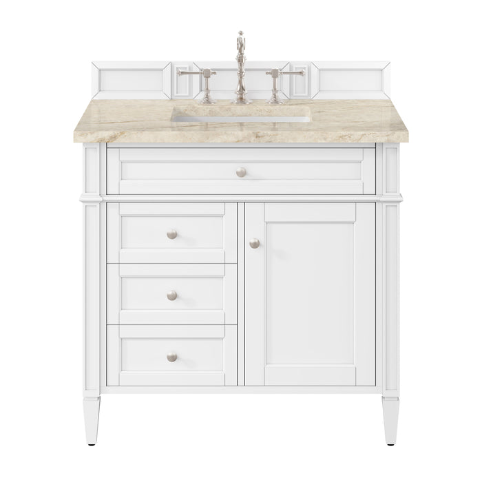 James Martin Brittany 36" Single Bathroom Vanity, Bright White
