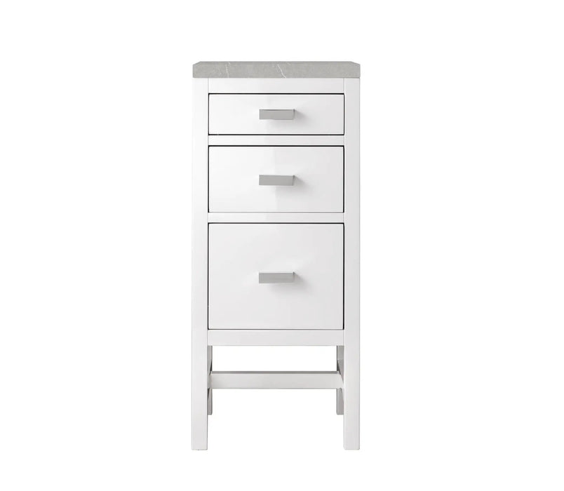 James Martin Addison 15" Base Cabinet, Glossy White