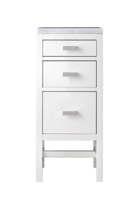 James Martin Addison 15" Base Cabinet, Glossy White
