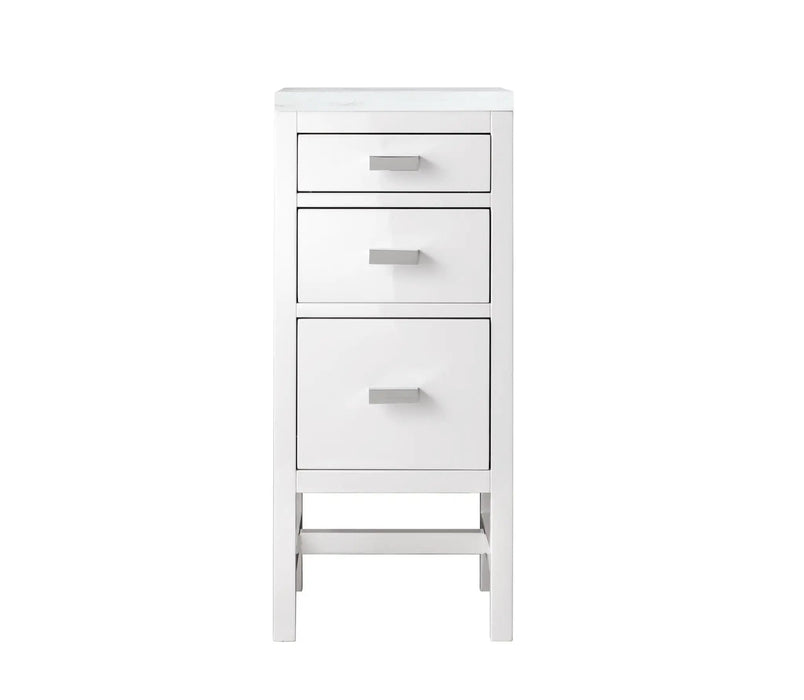 James Martin Addison 15" Base Cabinet, Glossy White