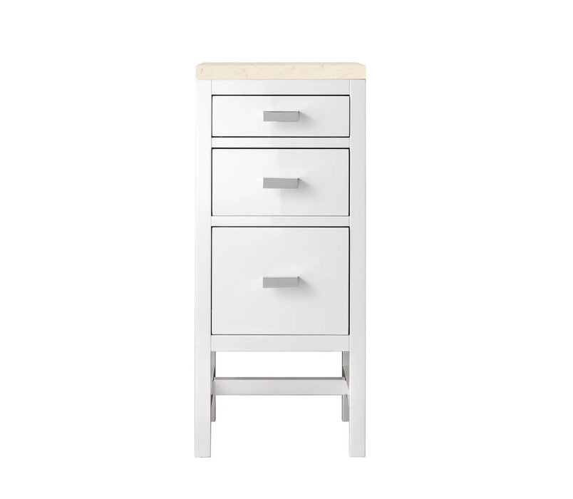 James Martin Addison 15" Base Cabinet, Glossy White