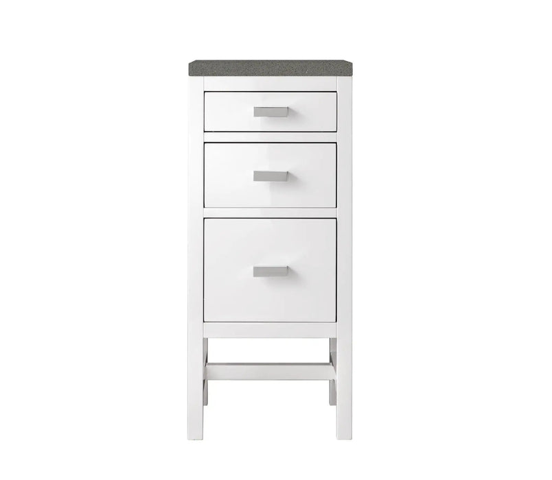James Martin Addison 15" Base Cabinet, Glossy White
