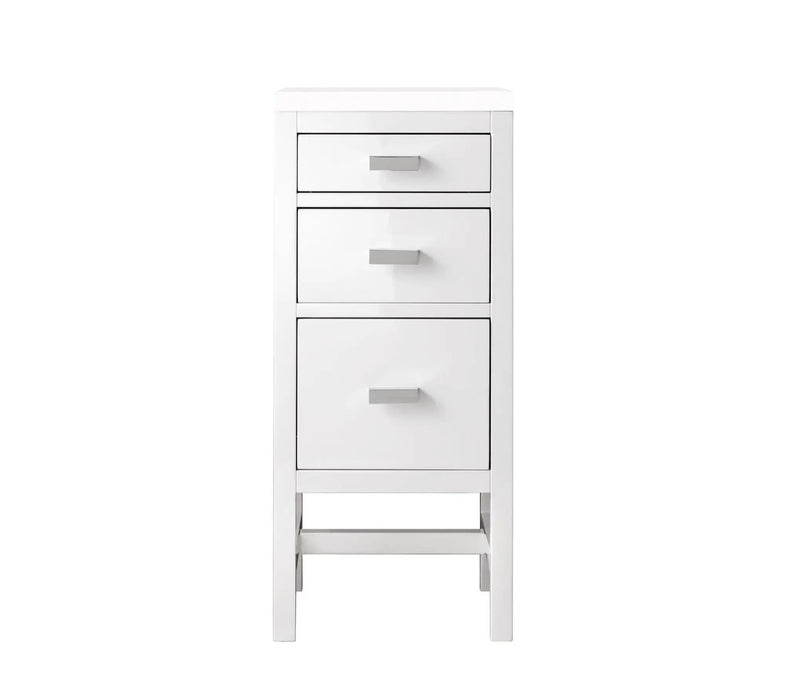 James Martin Addison 15" Base Cabinet, Glossy White