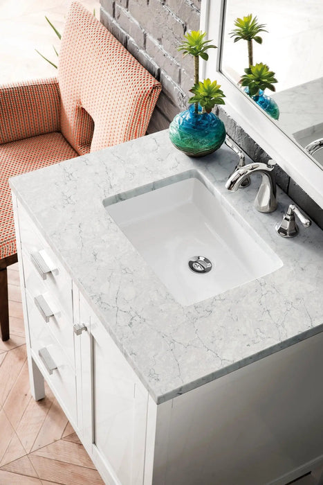 James Martin Addison 30" Single Bathroom Vanity, Glossy White