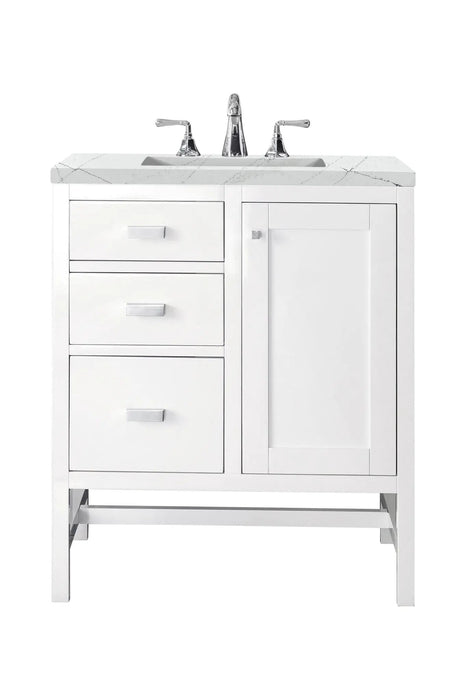 James Martin Addison 30" Single Bathroom Vanity, Glossy White