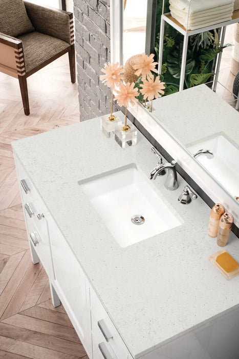 James Martin Addison 48" Single Bathroom Vanity, Glossy White