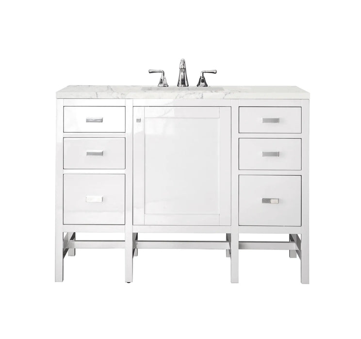 James Martin Addison 48" Single Bathroom Vanity, Glossy White