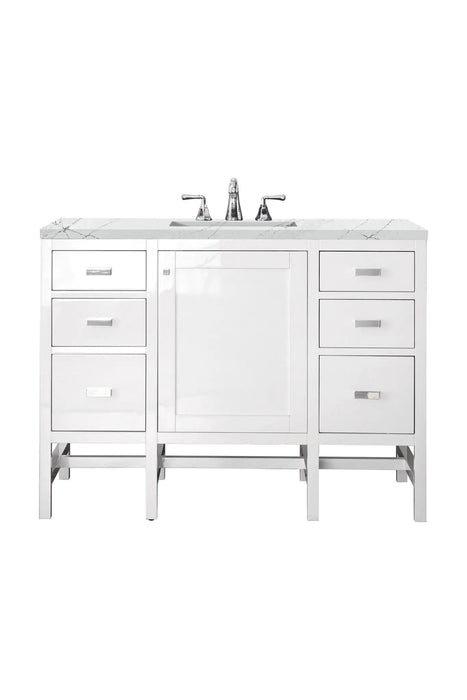 James Martin Addison 48" Single Bathroom Vanity, Glossy White