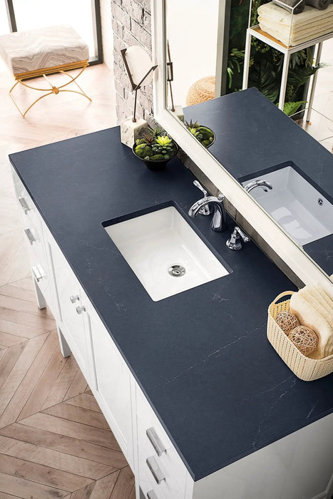 James Martin Addison 60" Single Bathroom Vanity, Glossy White
