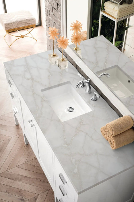 James Martin Addison 60" Single Bathroom Vanity, Glossy White