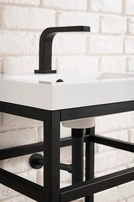 James Martin Boston 31.5" Single Console Vanity, Matte Black