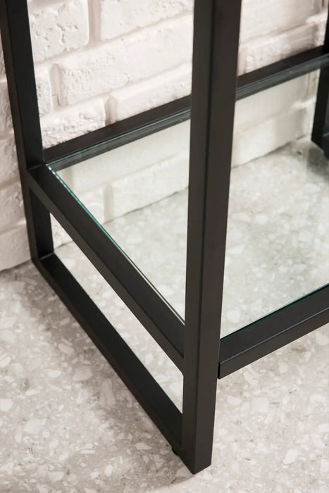 James Martin Boston 31.5" Single Console Vanity, Matte Black