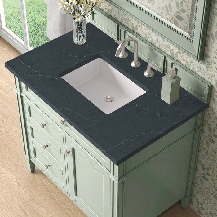James Martin Brittany 36" Single Bathroom Vanity, Sage Green