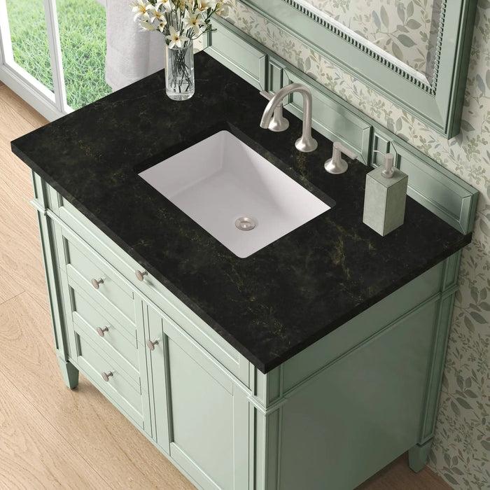 James Martin Brittany 36" Single Bathroom Vanity, Sage Green