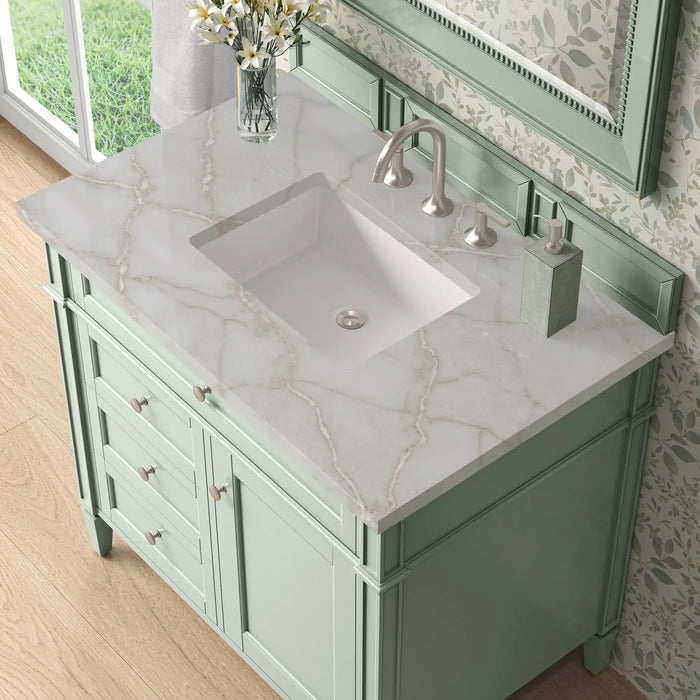 James Martin Brittany 36" Single Bathroom Vanity, Sage Green