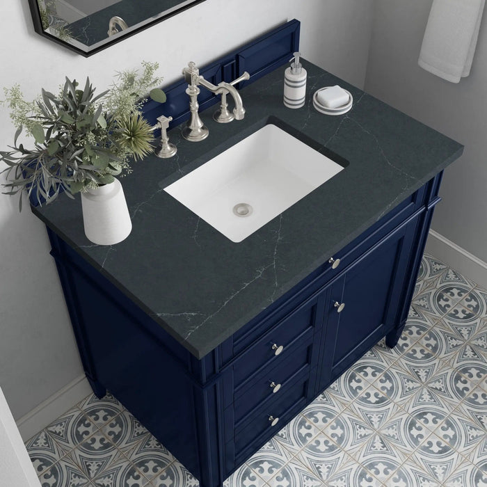James Martin Brittany 36" Single Bathroom Vanity, Victory Blue