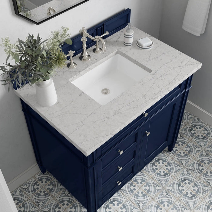 James Martin Brittany 36" Single Bathroom Vanity, Victory Blue