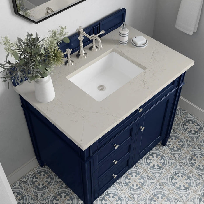James Martin Brittany 36" Single Bathroom Vanity, Victory Blue