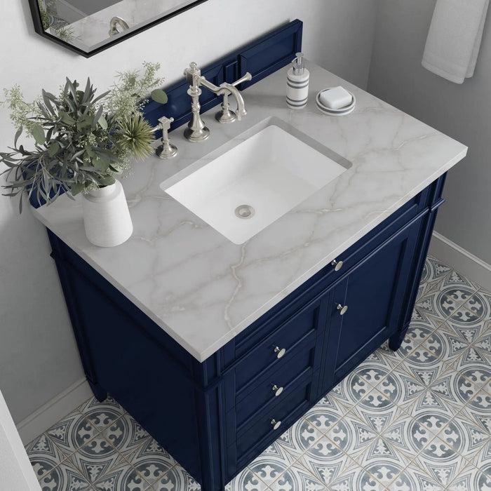 James Martin Brittany 36" Single Bathroom Vanity, Victory Blue