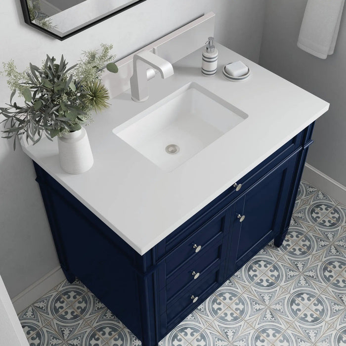 James Martin Brittany 36" Single Bathroom Vanity, Victory Blue