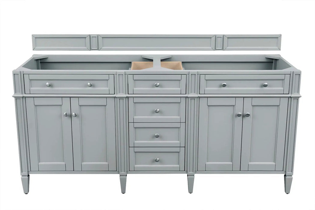 James Martin Brittany 72" Double Bathroom Vanity, Urban Gray