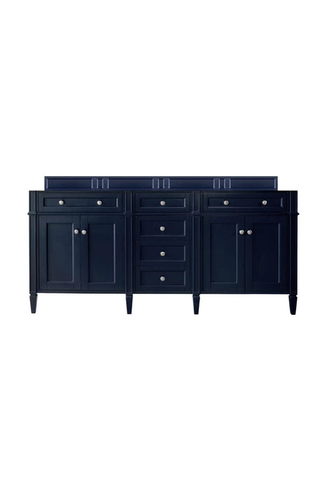James Martin Brittany 72" Double Bathroom Vanity, Victory Blue