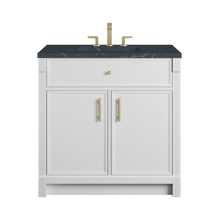 James Martin Bellshire 36" Single Bathroom Vanity, Bright White
