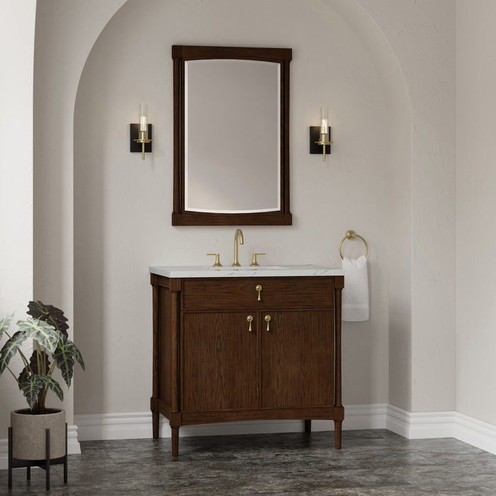 James Martin Kinnsden 36" Single Bathroom Vanity, Sable Oak