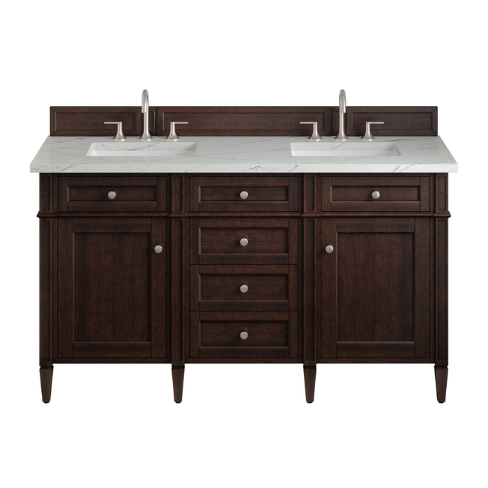 James Martin Brittany 60" Double Bathroom Vanity, Burnished Mahogany