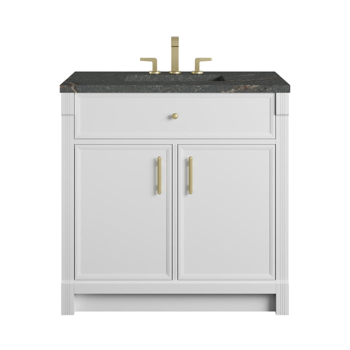 James Martin Bellshire 36" Single Bathroom Vanity, Bright White