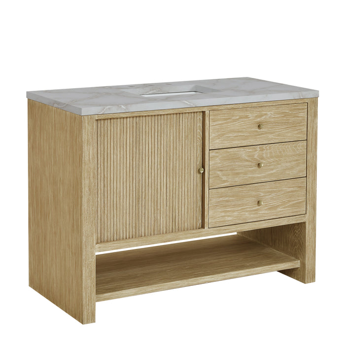 James Martin Marigot 48" Single Bathroom Vanity, Sunwashed Oak