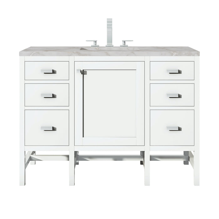 James Martin Addison 48" Single Bathroom Vanity, Glossy White