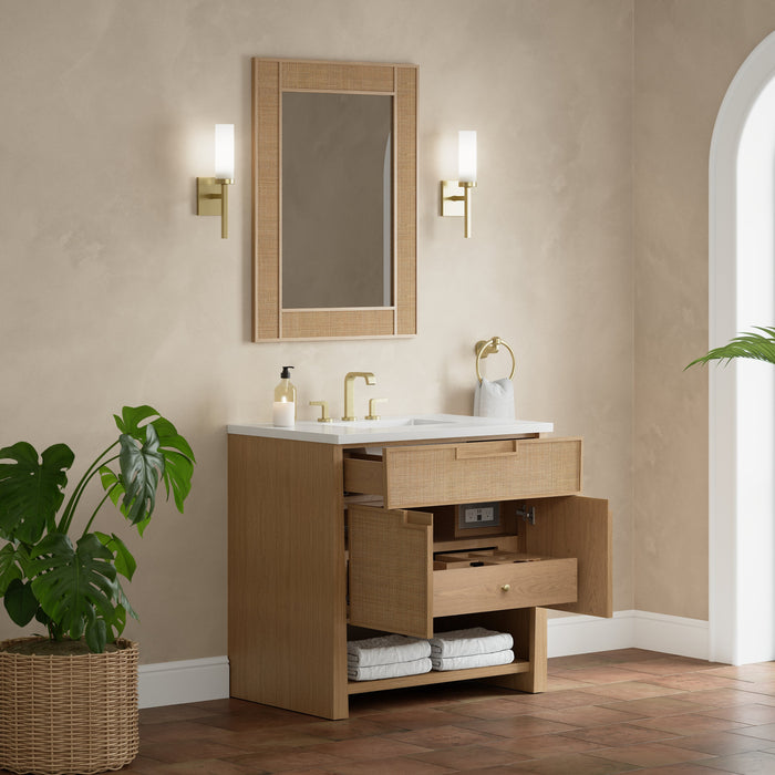 James Martin Solene 36" Single Bathroom Vanity, Seaside Oak