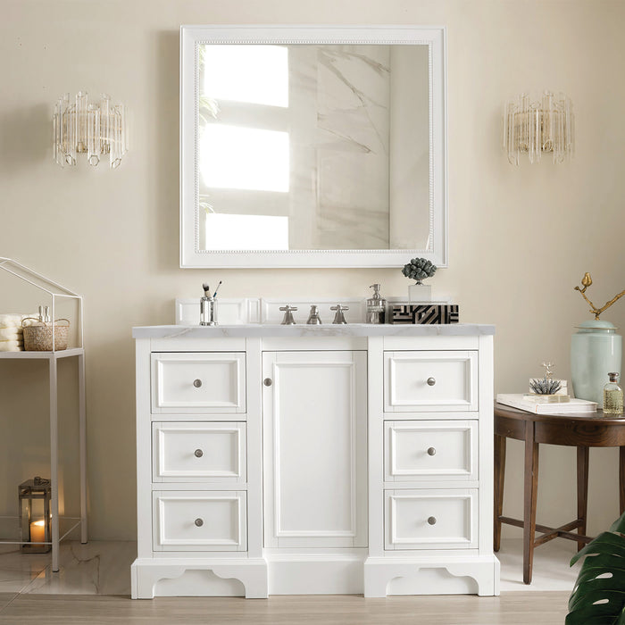 James Martin De Soto 48" Single Bathroom Vanity, Bright White
