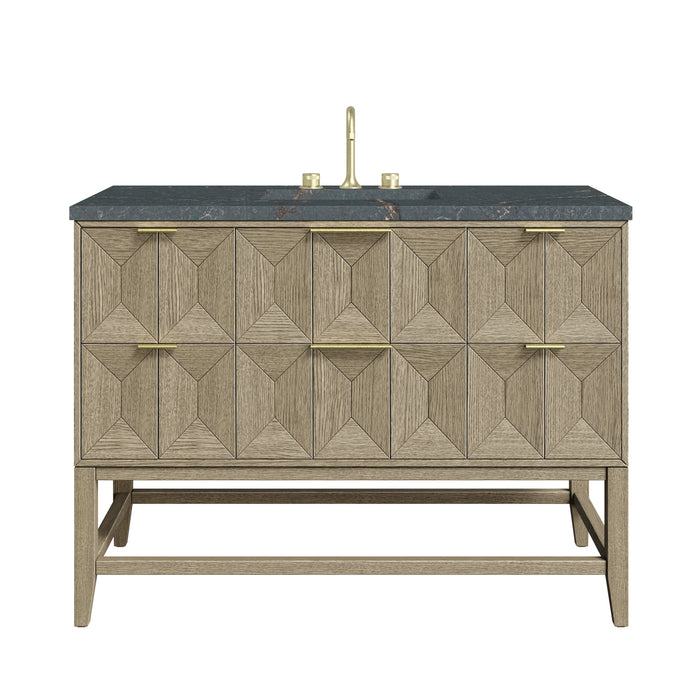 James Martin Emmeline 48" Single Bathroom Vanity, Pebble Oak