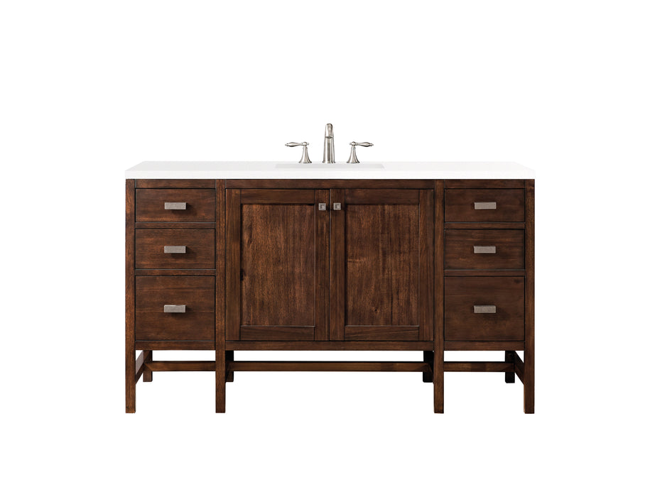 James Martin Addison 60" Single Bathroom Vanity, Mid-Century Acacia