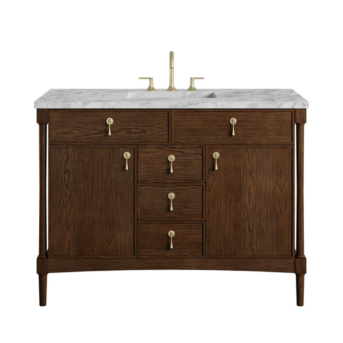 James Martin Kinnsden 48" Single Bathroom Vanity, Sable Oak