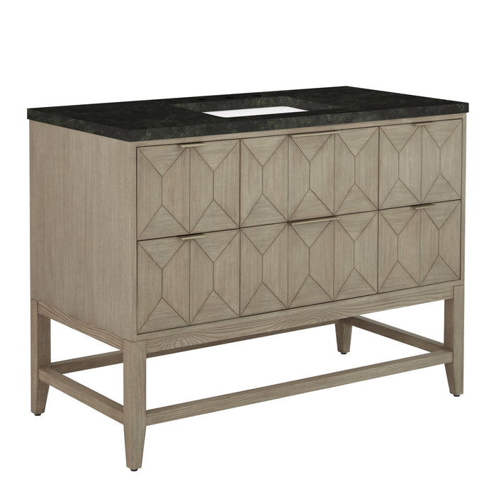 James Martin Emmeline 48" Single Bathroom Vanity, Pebble Oak