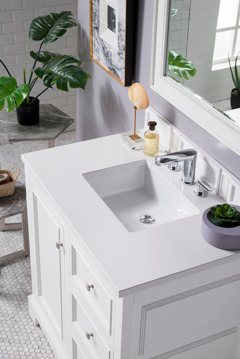 James Martin De Soto 36" Single Bathroom Vanity, Bright White