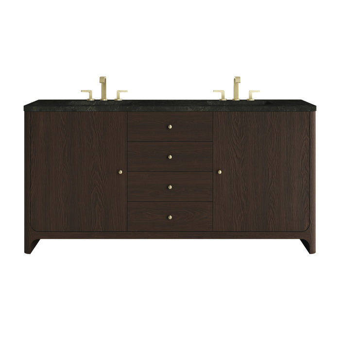 James Martin Gracyn 72" Double Bathroom Vanity, Sable